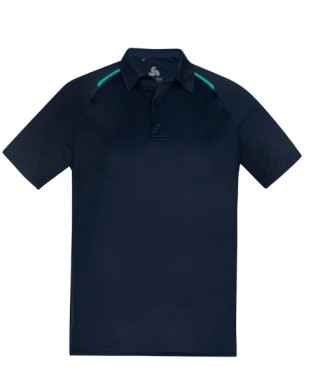 Academy Men's Polo:Navy/Teal