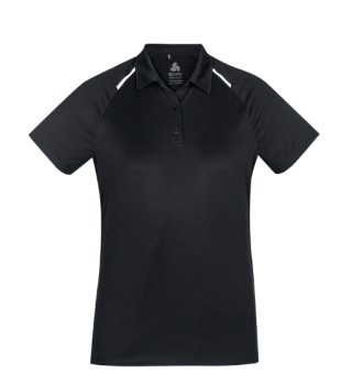 Academy Ladies Polo:Black/White