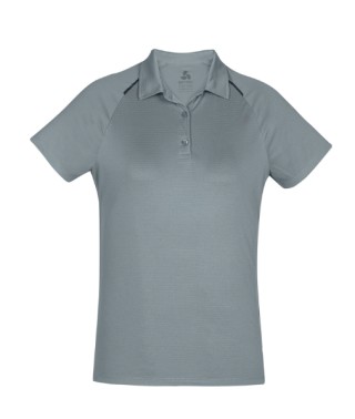 Academy Ladies Polo:Silver/Charcoal